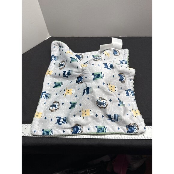 Yellow Giraffe Baby Lovey Blanket With Plush Toy  OEKO-TEX Certified  Green Ribb - Picture 3 of 7